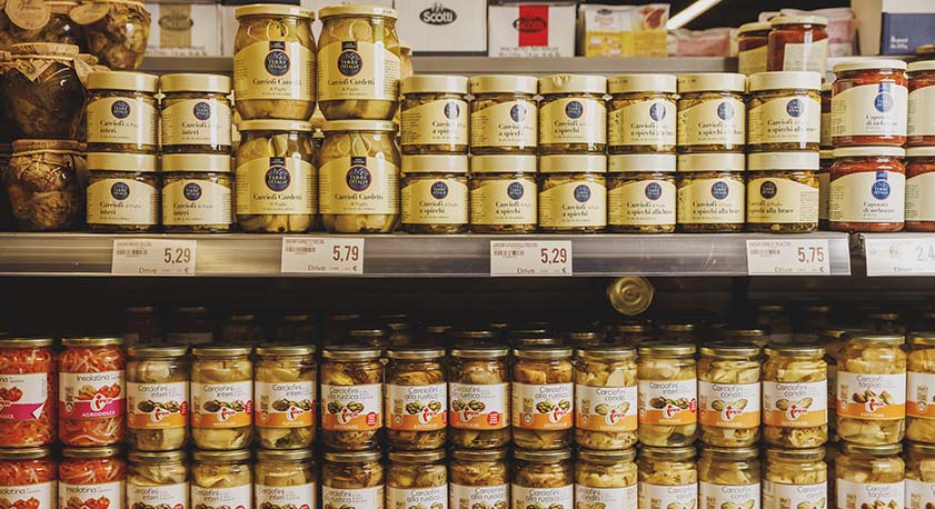 Prodotti Terre d Italia su scaffale